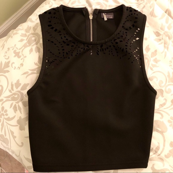 Urban Edge Stripe Top, Black main image 1